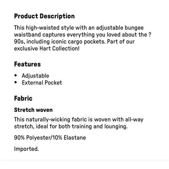 BNWOT Fabletics Eleanor Cargo Track Pant, Women’s XL - Picture 7 of 7